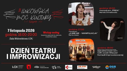 10. Łukowska Moc Kultury: Dzień teatru i improwizacji /7.11.26
