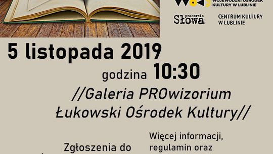 23. Jesienny Konkurs Recytatorski /zgłoszenia do 22 października 2019