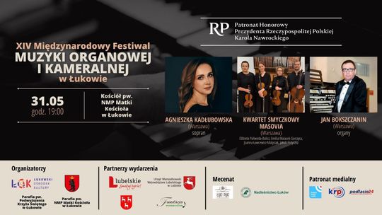 4. koncert XIV Międzynarodowego Festiwalu Muzyki Organowej i Kameralnej w Łukowie /31.05.26