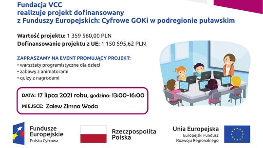 Animacje i warsztaty z zakresu robotyki, cyfryzacji i programowania nad Zalewem Zimna Woda /17 lipca 2021