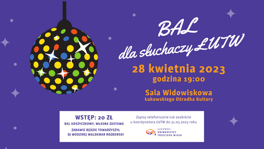 Bal dla Słuchaczy ŁUTW /28.04.23