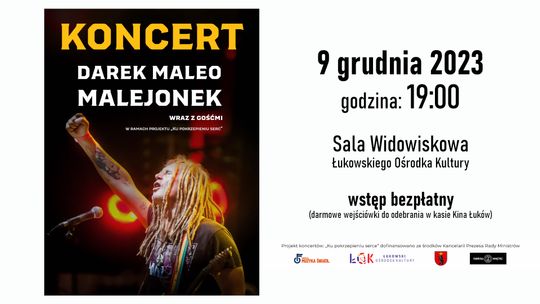 Koncert Darek Maleo Malejonek: "Ku pokrzepieniu serc" /9.12