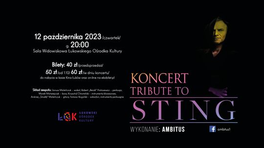 Koncert Tribute to Sting - Ambitus /12.10.2023