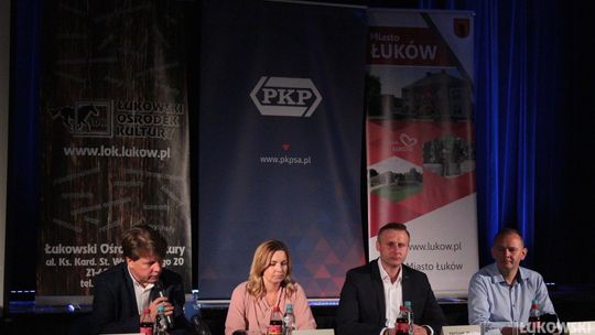 Konferencja prasowa  „Modernizacja Dworca PKP Łuków” [FOTO]