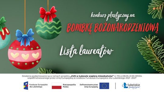 Konkurs plastyczny na bombkę bożonarodzeniową [LISTA LAUREATÓW]