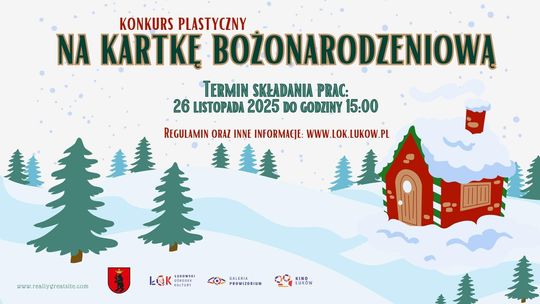 Konkurs plastyczny na kartkę bożonarodzeniową 2025 /zgłoszenia do: 26.11.25