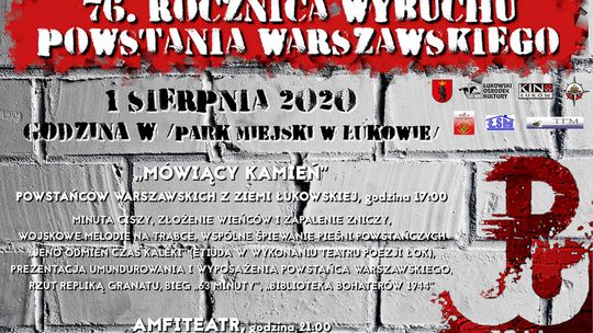 Łukowskie obchody 76. rocznicy wybuchu Powstania Warszawskiego /1 sierpnia 2020