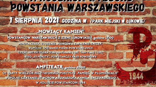 Łukowskie obchody 77. rocznicy wybuchu Powstania Warszawskiego /1 sierpnia 2021