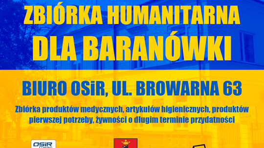 Miasto Łuków: Zbiórka humanitarna dla Baranówki