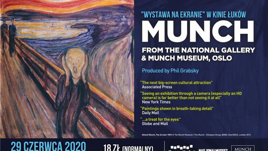 Munch 150 z Munchmuseet "Wystawa na ekranie" w Kinie Łuków /29 czerwca 2020