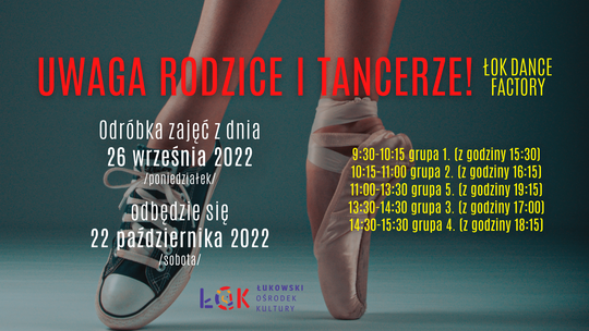 Odróba zajęć ŁOK Dance Factory z 26.10.22
