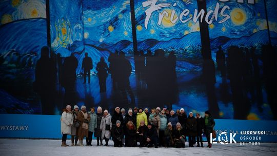 Słuchacze ŁUTW odwiedzili wystawę "Van Gogh & Friends" oraz Muzeum POLIN w Warszawie