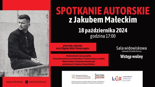 Spotkanie autorskie z Jakubem Małeckim /18.10.24