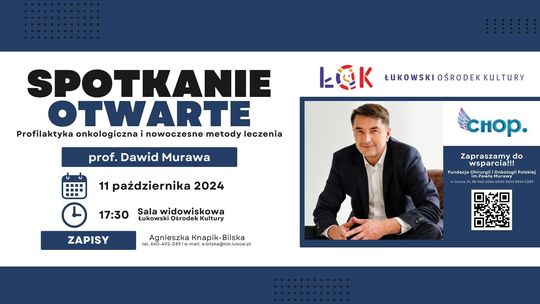 Spotkanie otwarte: Profilaktyka onkologiczna i nowoczesne metody leczenia /11.10.24