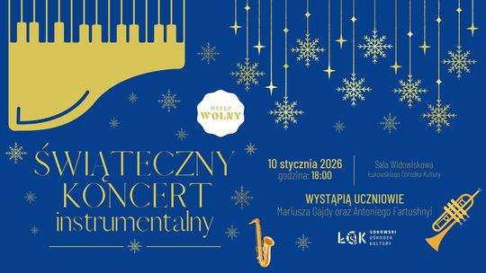 Świąteczny koncert uczniów instrumentalnych Łukowskiego Ośrodka Kultury /10.01.26