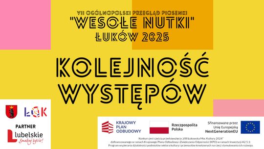Wesołe Nutki 2025: Kolejność występów