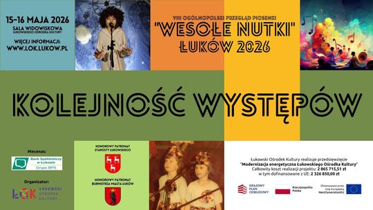 Wesołe Nutki 2026: Kolejność występów