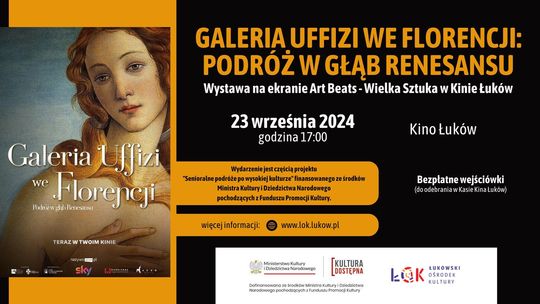 Wystawa na ekranie Art Beats: "Galeria Uffizi we Florencji: podróż w głąb Renesansu” /23.09.24