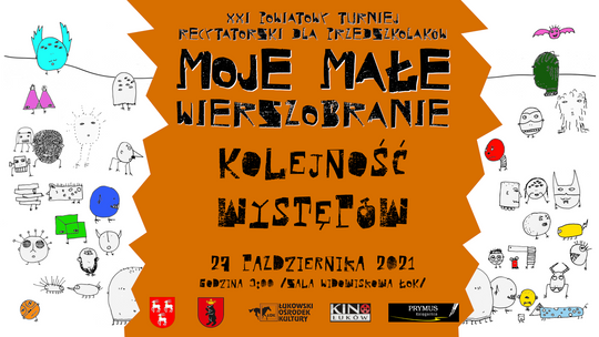 XXI Powiatowy Turniej Recytatorski „Moje Małe Wierszobranie” [KOLEJNOŚĆ WYSTĘPÓW]