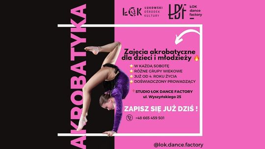 Zajęcia akrobatyczne w ŁOK Dance Factory 25/26