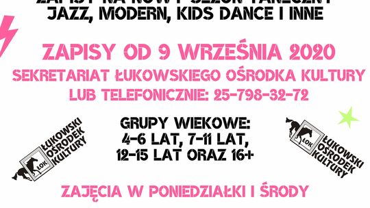 Zapisy do ŁOK Dance Factory /od 9 września 2020
