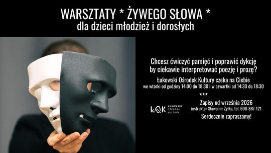 Zapisy na zajęcia "kultury żywego słowa" na rok 2026/2027