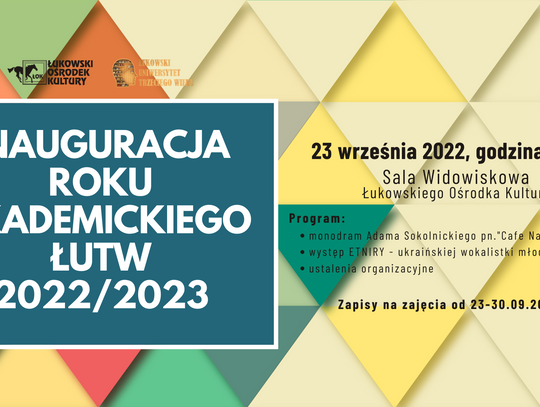 Inauguracja roku akademickiego ŁUTW 2022/2023 /23 września 2022