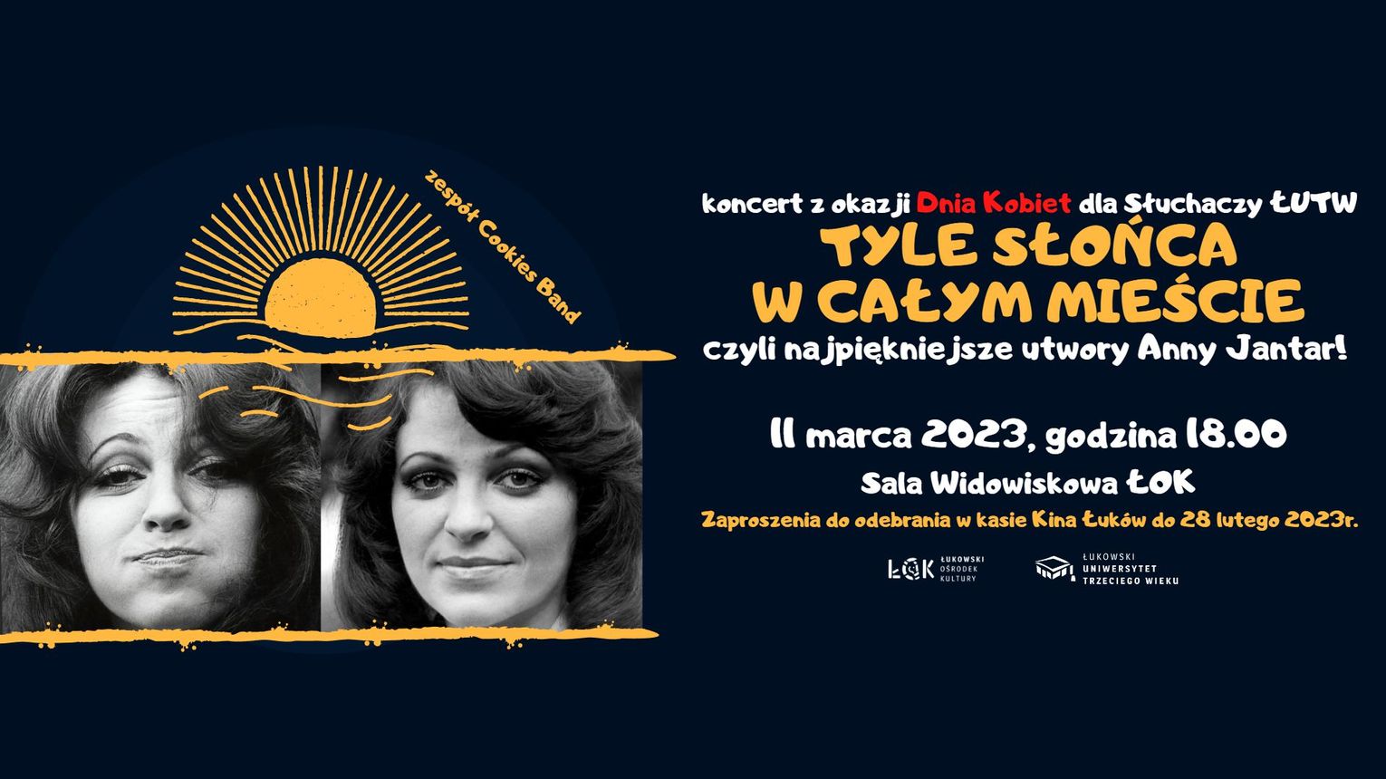 Koncert dla Słuchaczy ŁUTW: Tyle słońca w całym mieście /11.03.23