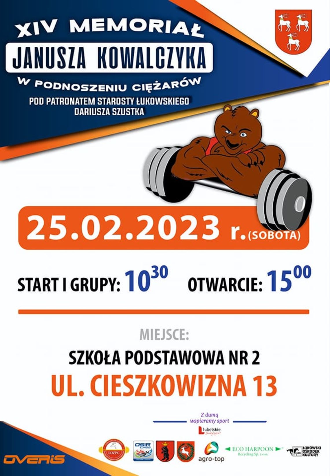 14. Memoriał Janusza Kowalczyka w podnoszeniu ciężarów / 25.02.23