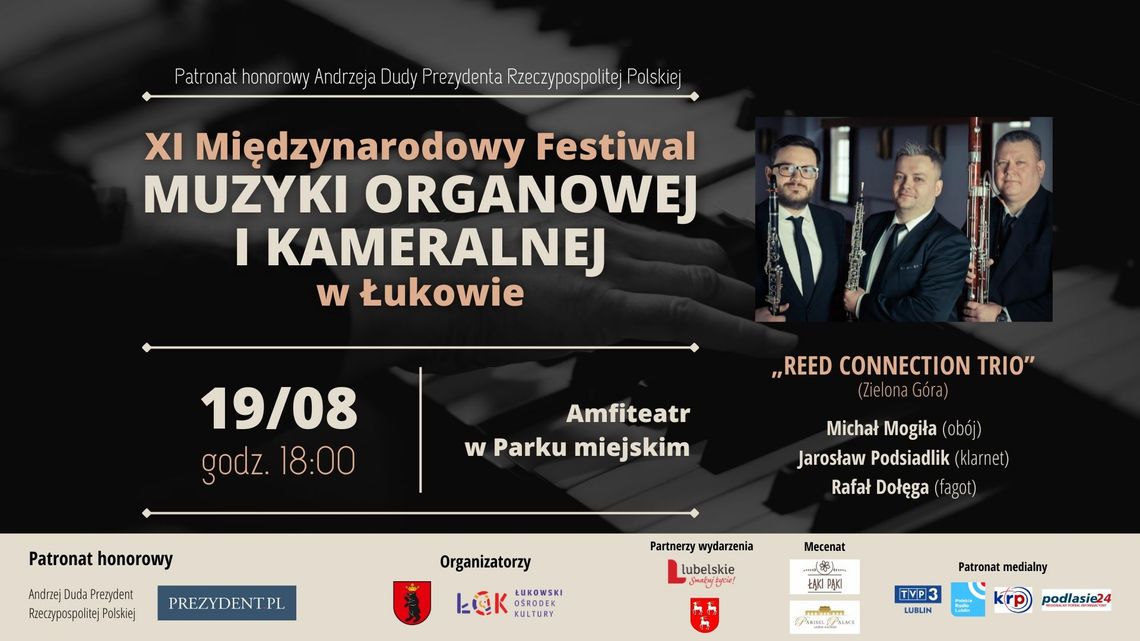 4. koncert XI Międzynarodowego Festiwalu Muzyki Organowej i Kameralnej w Łukowie /19.08.23