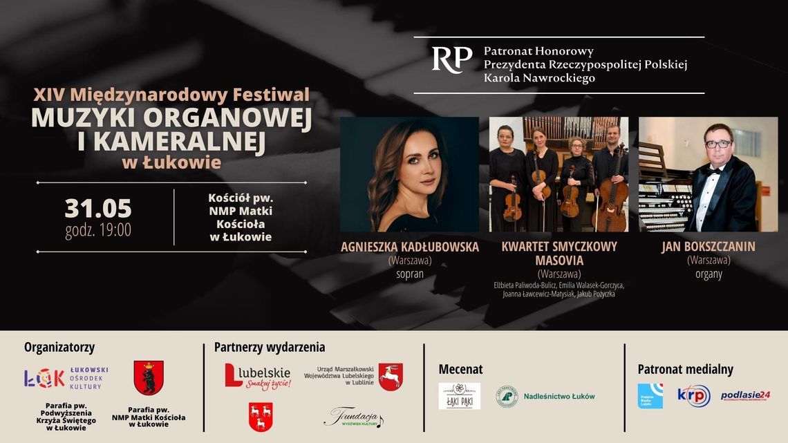 4. koncert XIV Międzynarodowego Festiwalu Muzyki Organowej i Kameralnej w Łukowie /31.05.26