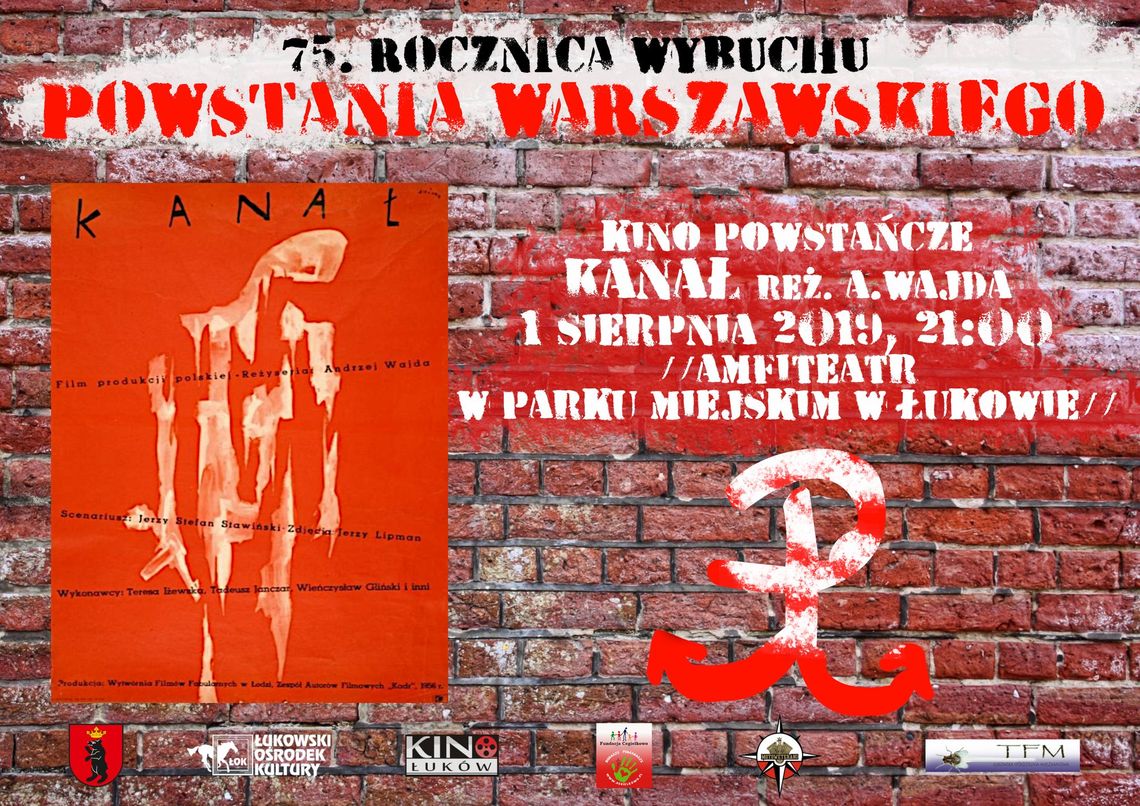 Film „Kanał" w Amfiteatrze Miejskim w rocznicę wybuchu Powstania Warszawskiego /1 sierpnia 2019