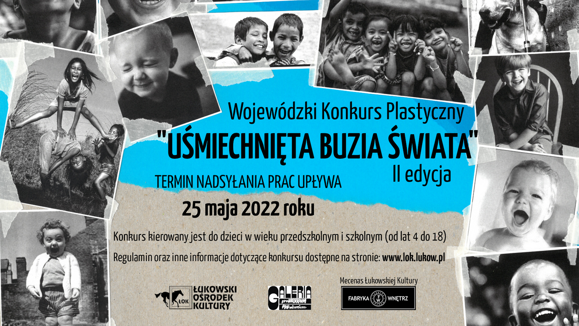 II edycja Wojewódzkiego konkursu plastycznego ”UŚMIECHNIĘTA BUZIA ŚWIATA” /zgłoszenia do: 25 maja 2022