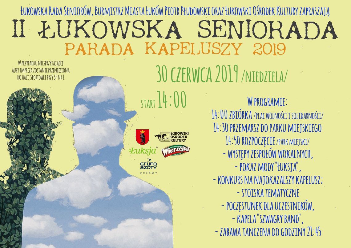 II Łukowska Seniorada- Parada Kapeluszy /30 czerwca 2019