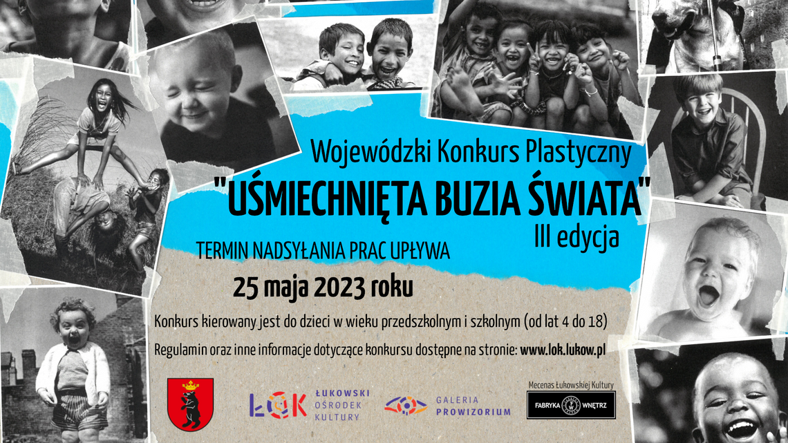 III edycja Wojewódzkiego konkursu plastycznego ”UŚMIECHNIĘTA BUZIA ŚWIATA” /zgłoszenia do: 25.05.23