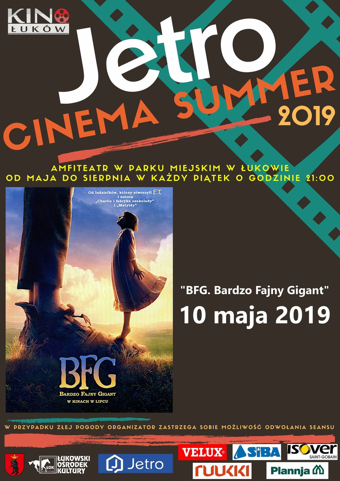 Jetro Cinema Summer 2019 "BFG: Bardzo Fajny Gigant /10 maja 2019
