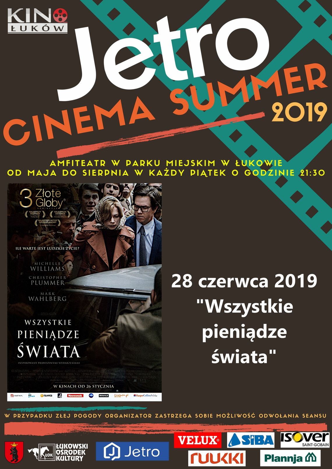 Jetro Cinema Summer 2019 "Wszystkie pieniądze świata" /28 czerwca 2019