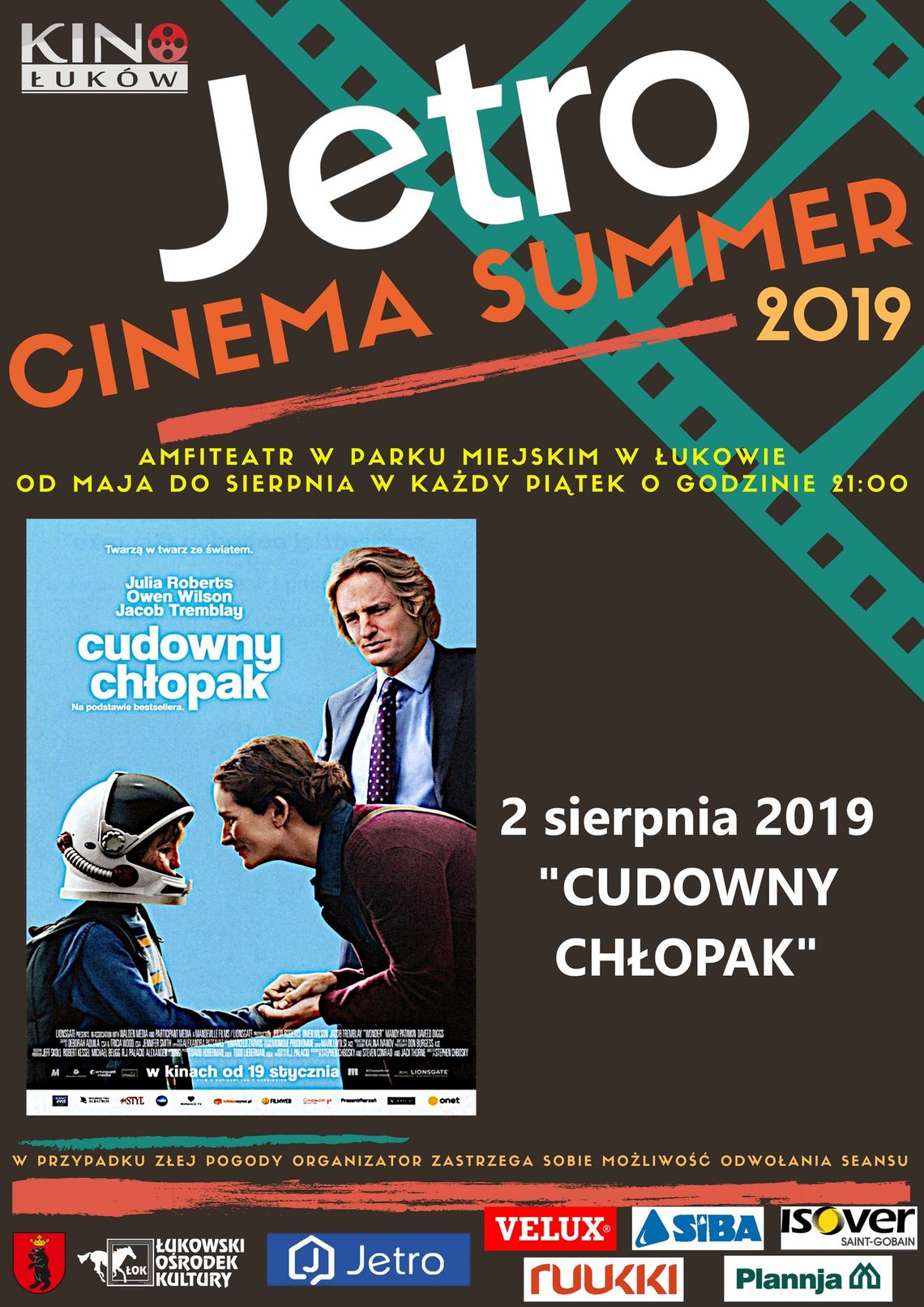 JETRO CINEMA SUMMER - „Cudowny Chłopak” /2 sierpnia 2019