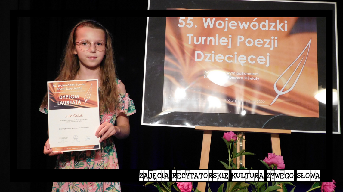 Julia Osiak otrzymała specjalną nagrodę! Gratulacje dla naszej laureatki.