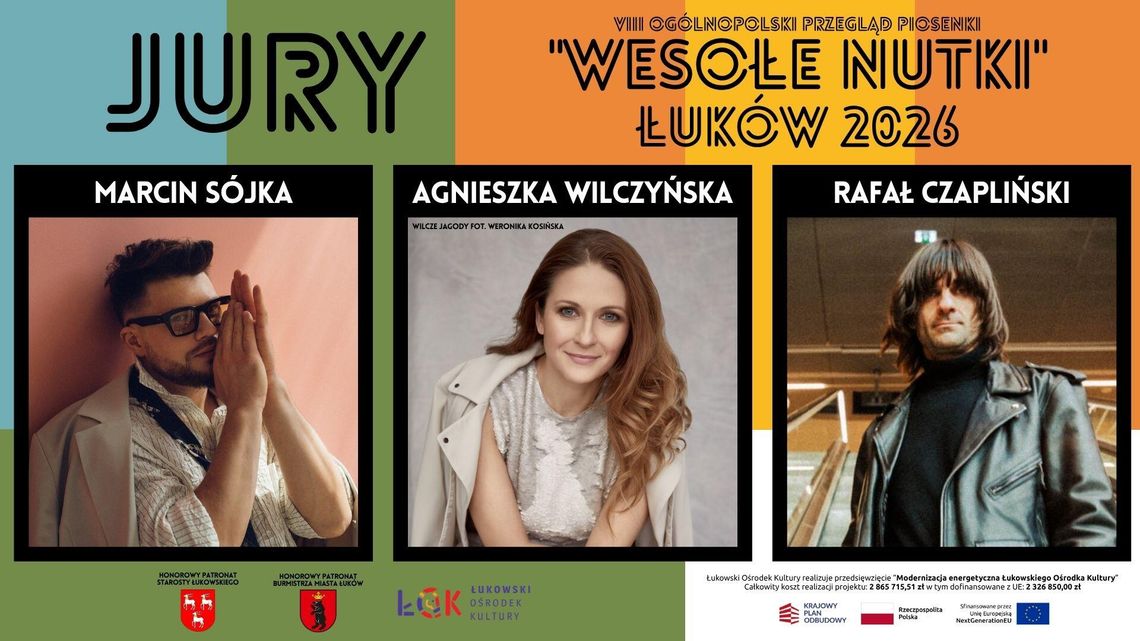 Jury "Wesołe Nutki" Łuków 2026! Jury "Wesołe Nutki" Łuków 2026!