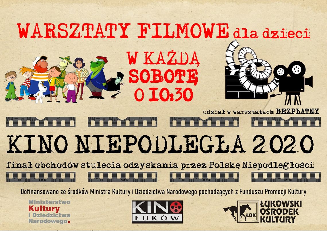 "Kino Niepodległa 2020"- warsztaty filmowe dla dzieci
