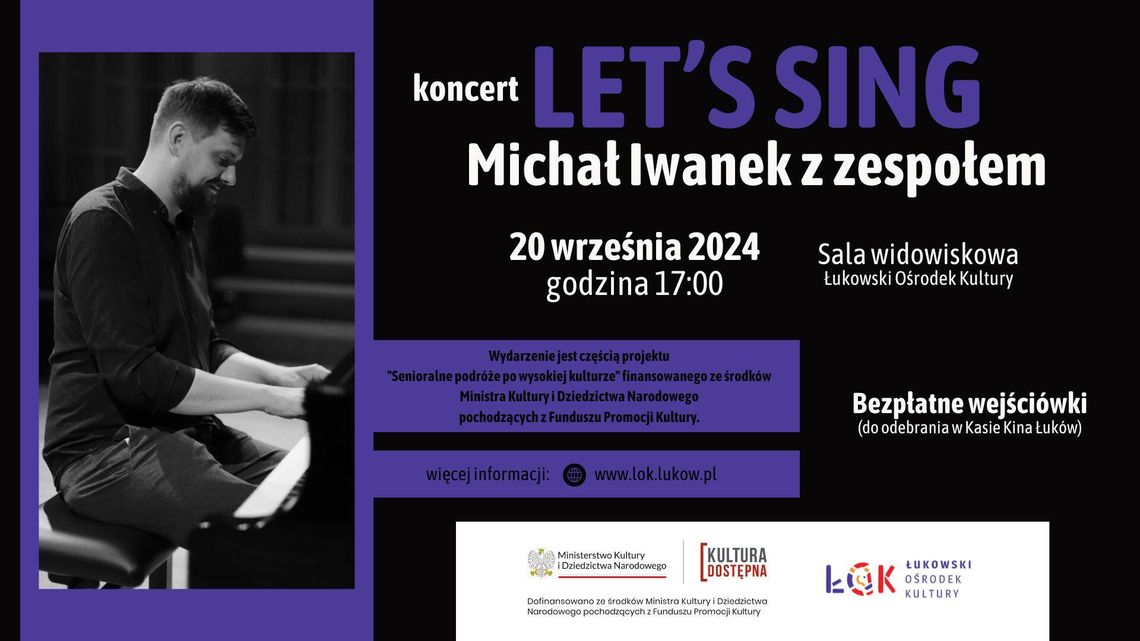 Koncert Michała Iwanka z zespołem pn." Let's sing " /20.09.24