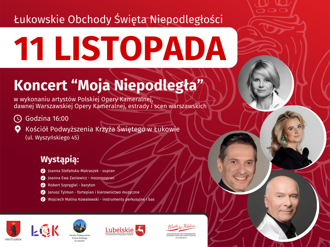 Koncert “Moja Niepodległa” z udziałem gwiazd estrady /11.11.24