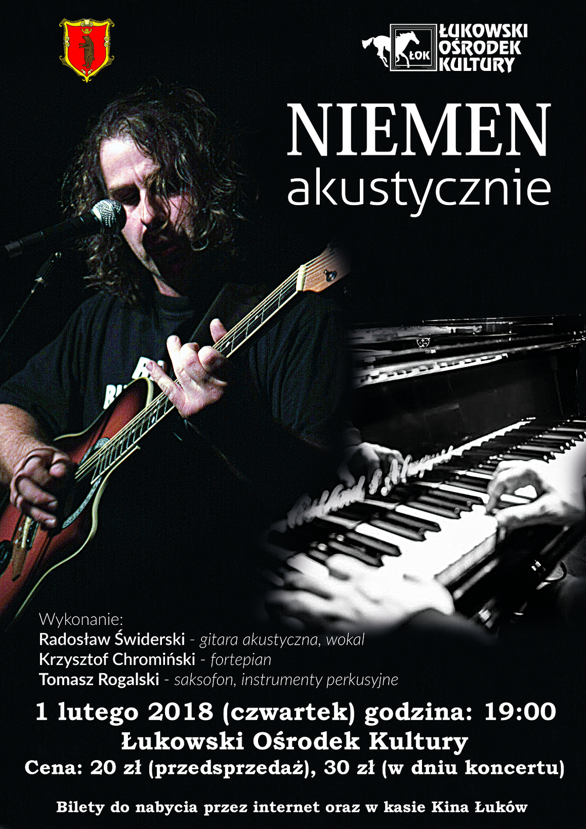 Koncert piosenek Czesława Niemena „Niemen akustycznie” w Łukowskim Ośrodku Kultury