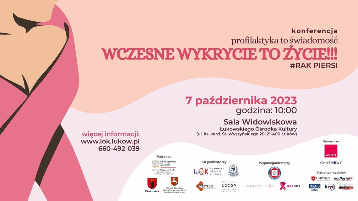 Konferencja „#rak piersi- wczesne wykrycie to życie!!!” /7.10.23