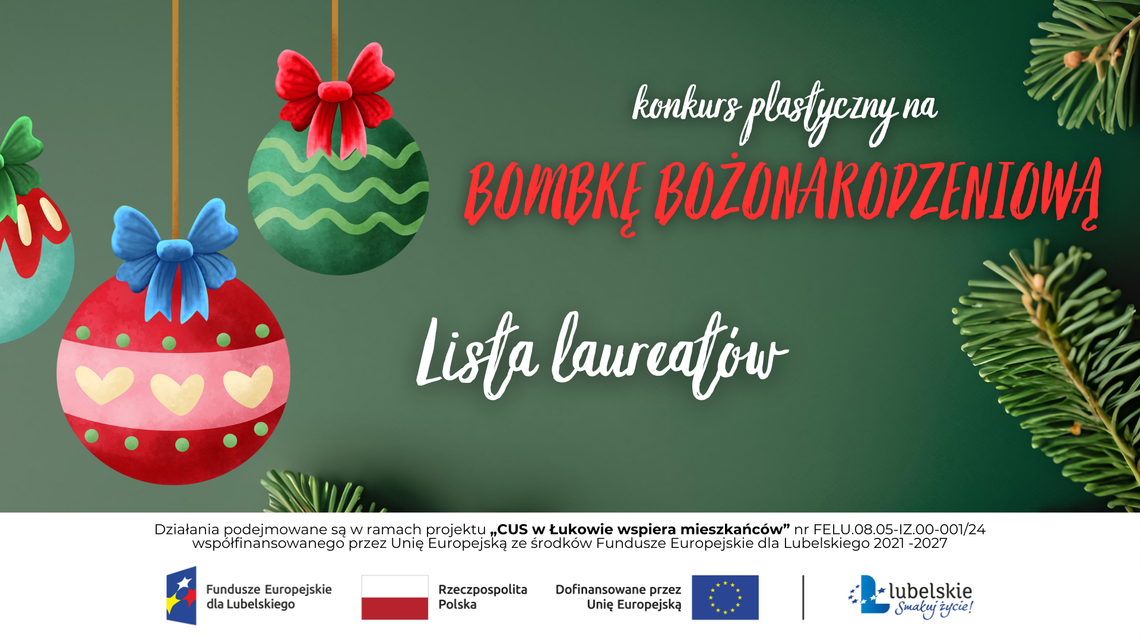Konkurs plastyczny na bombkę bożonarodzeniową [LISTA LAUREATÓW]