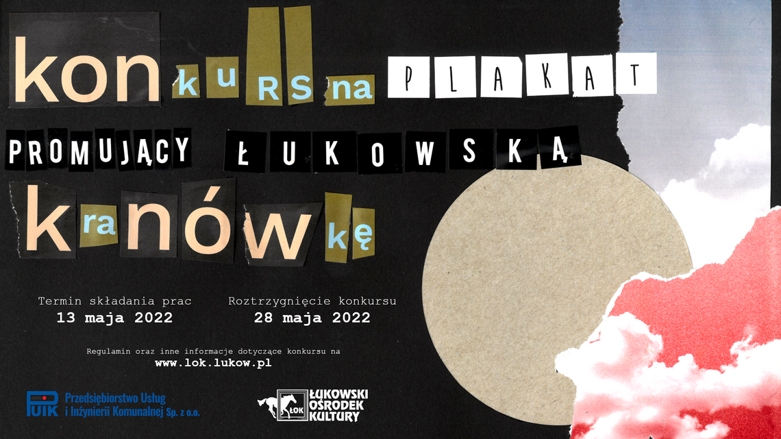 Konkurs plastyczny na plakat promujący picie łukowskiej wody kranowej /zgłoszenia do: 13 maja 2022