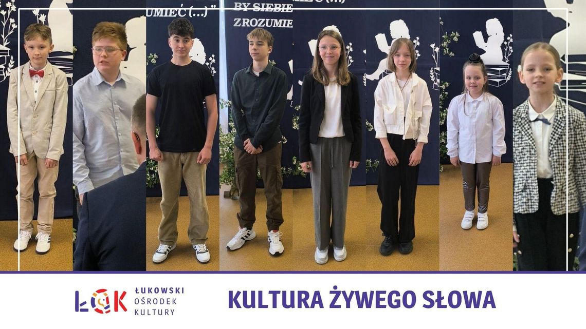 Łukowscy recytatorzy z sukcesami na 20. Wojewódzkim konkursie recytatorskim poezji Marianny Bocian