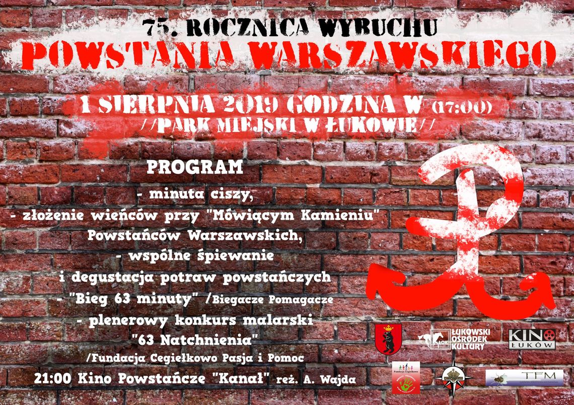 Łukowskie obchody 75. rocznicy wybuchu Powstania Warszawskiego /1 sierpnia 2019