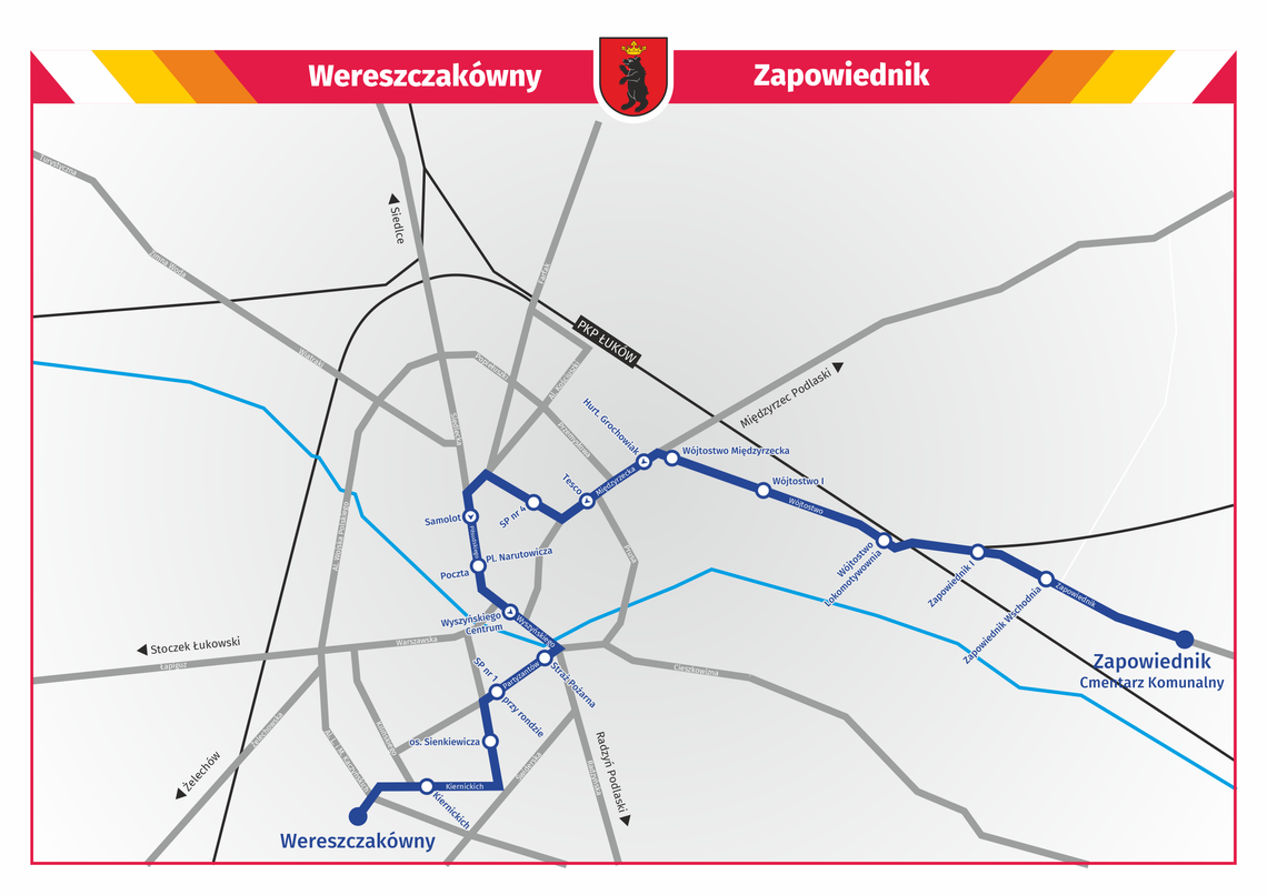 Miasto Łuków: Linia specjalna na łukowskie cmentarze